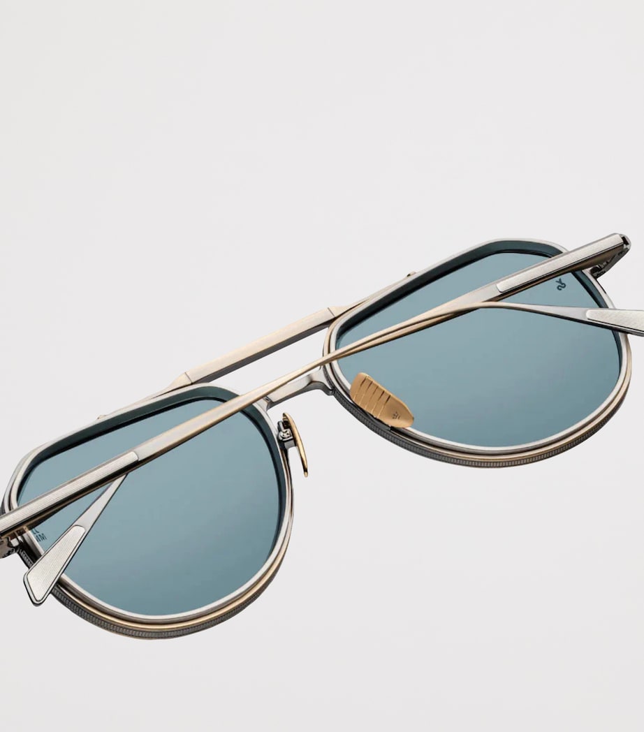 Jacques Marie Mage Titanium Sun Blue Star Sunglasses Blue Star Spring Image 5