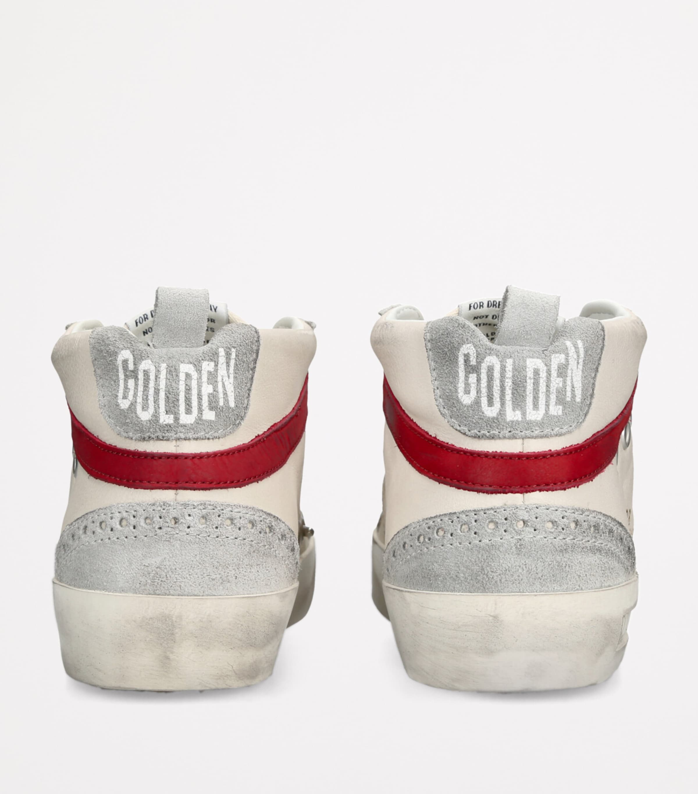 Golden Goose Leather Mid Star Low-Top Sneakers White/oth Image 2