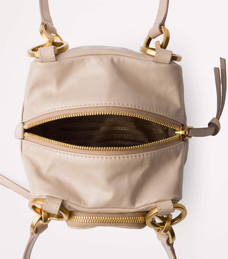 Mini Leather Dangle Top-Handle Bag F0236 Image 4