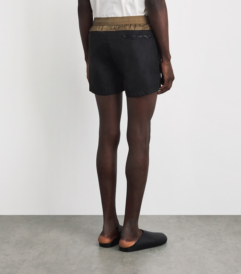 Moncler Mens Logo Contrast Panel Swim Shorts Image 5