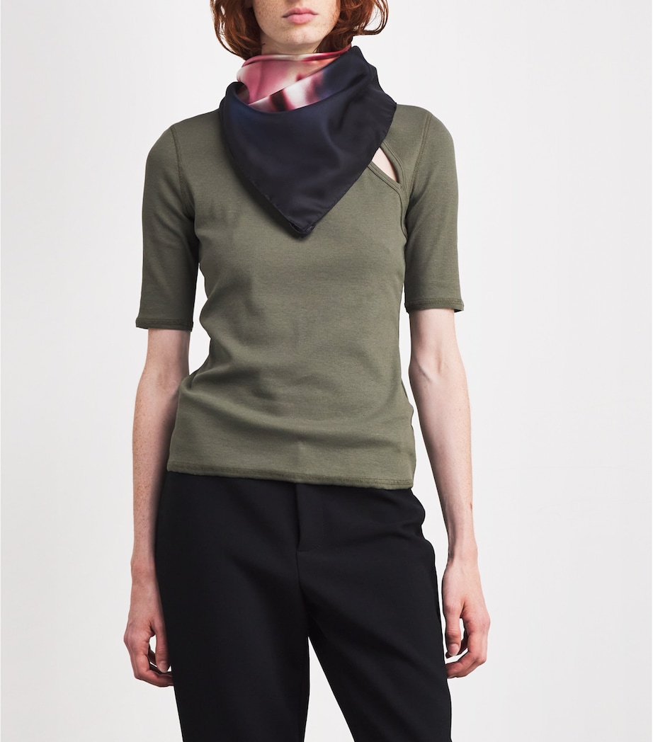 Silk Orchid Stole Scarf ORCHIS ROSE Image 2