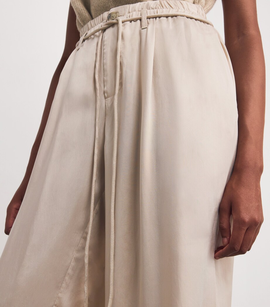 Sanded Wide-Leg Trousers S04 SISAL Image 6