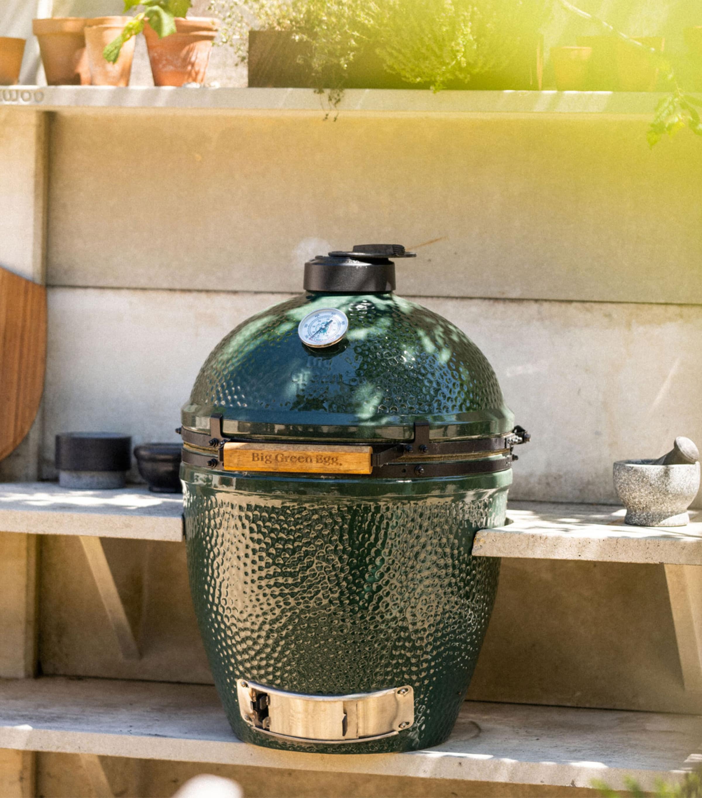 Large Big Green Egg GREEN Image 3