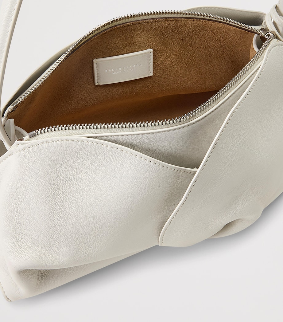 Ralph Lauren Collection Small Leather The Ralph Shoulder Bag White Image 3