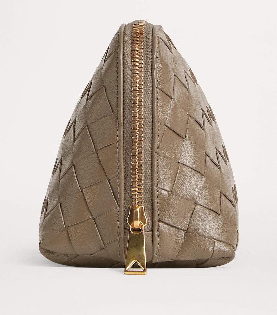 Medium Leather Intrecciato Half-Moon Pouch 2355 Image 3