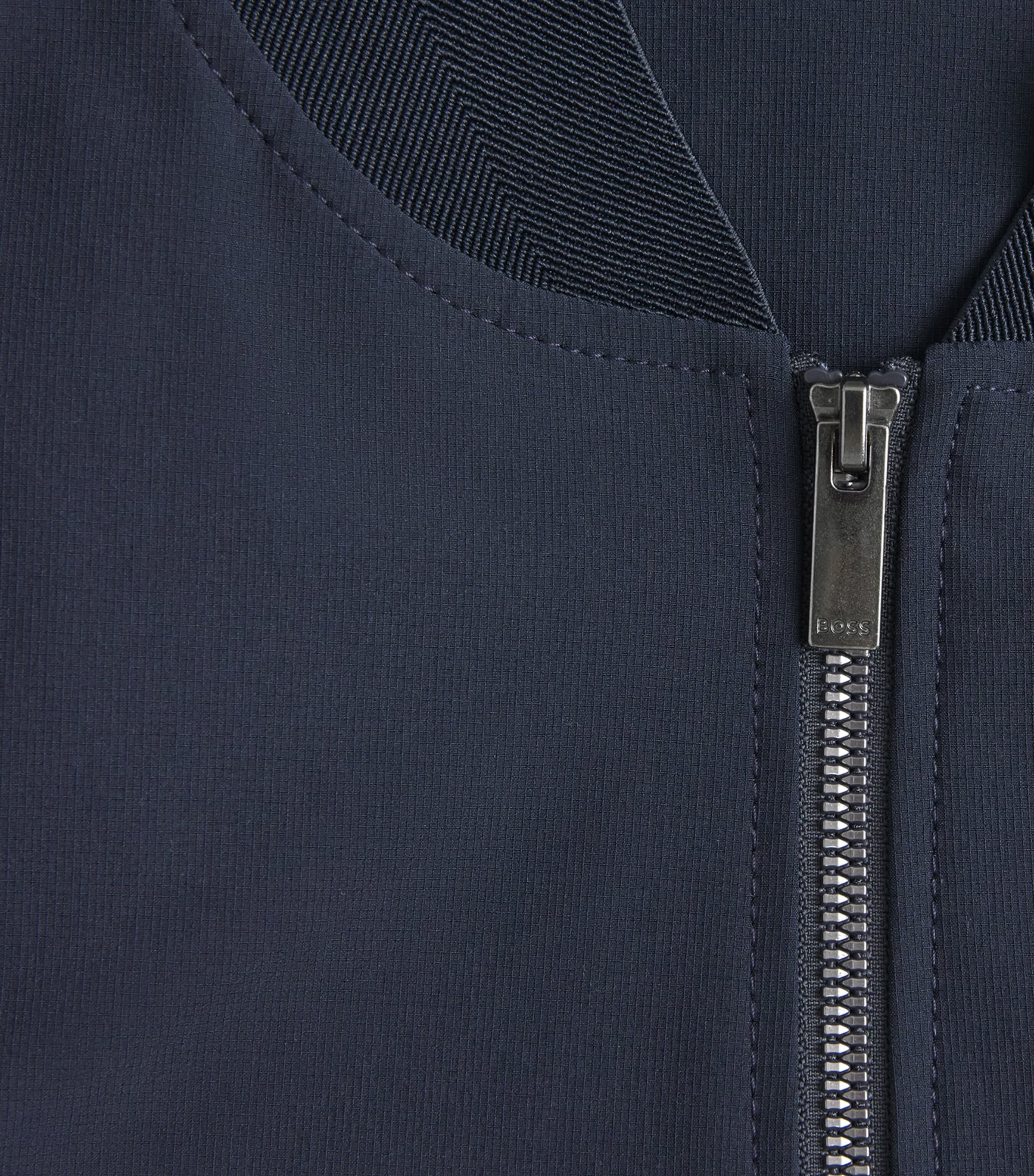 BOSS Mens Technical Slim Jacket Dark Blue Image 6