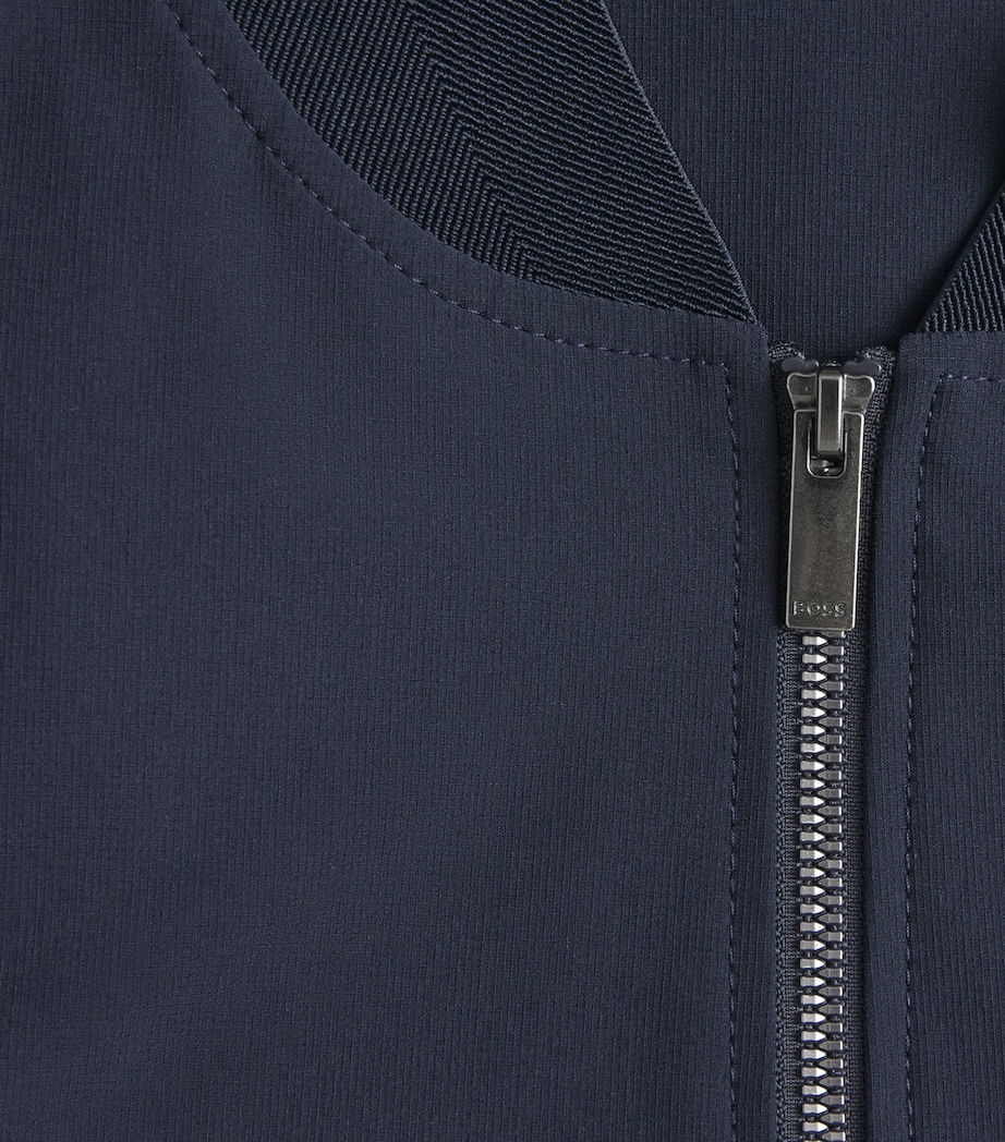 BOSS Mens Technical Slim Jacket Dark Blue Image 6