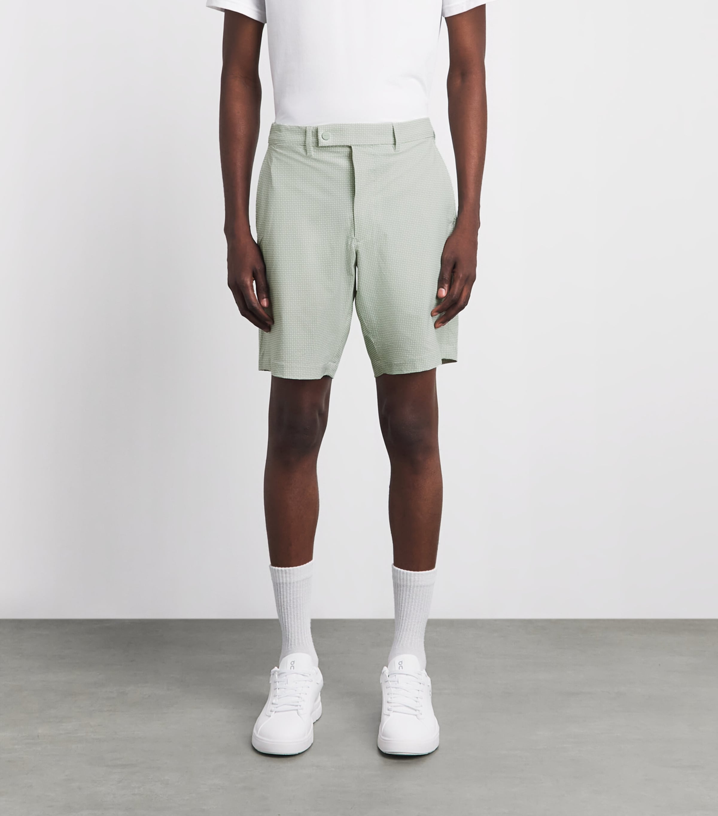 RLX Ralph Lauren Mens Printed Tailored Performance Shorts Scot Fairway L Green Image 4