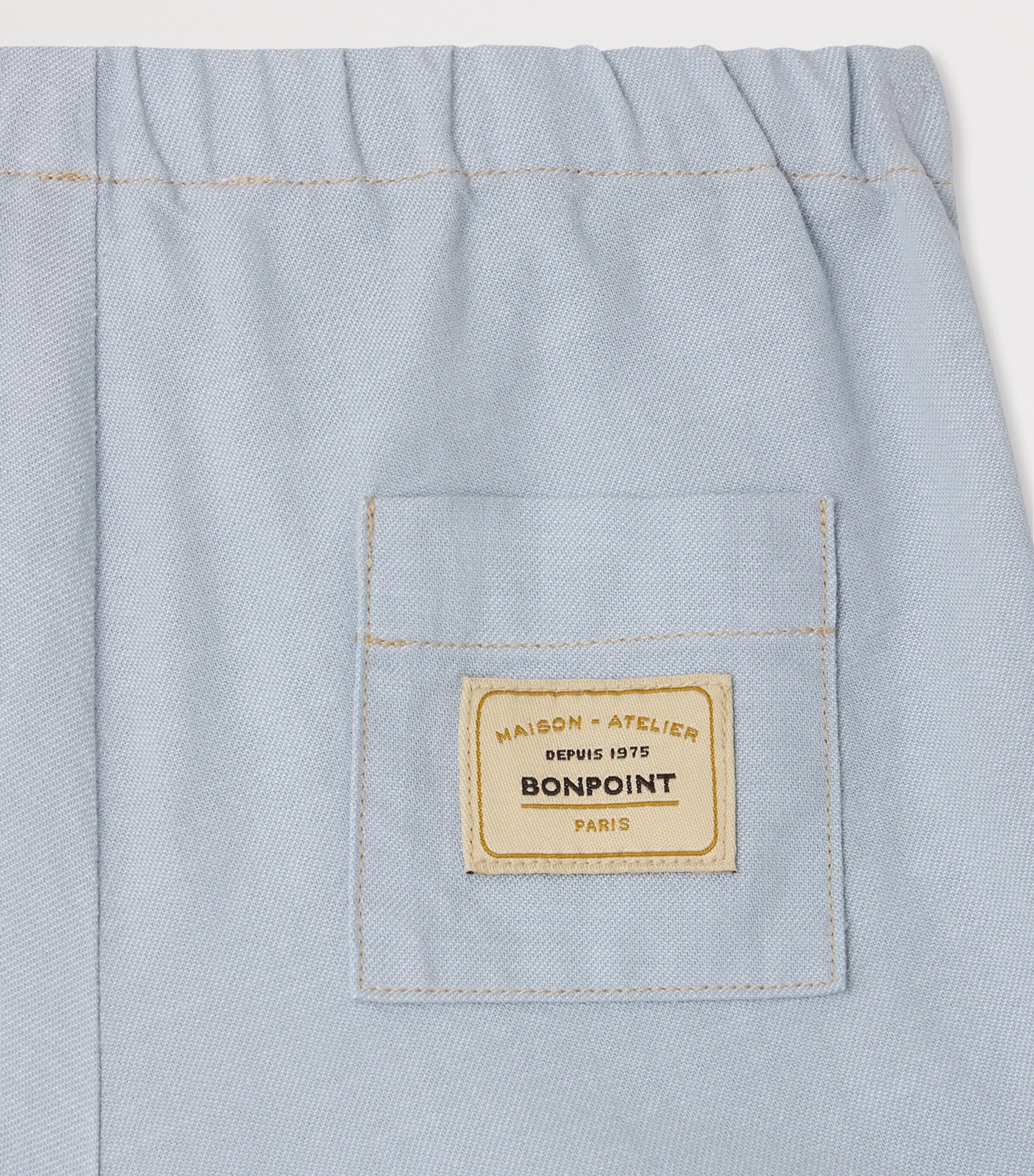 Bonpoint Cotton Ecady Shorts (6-18 Months) Ciel Image 4