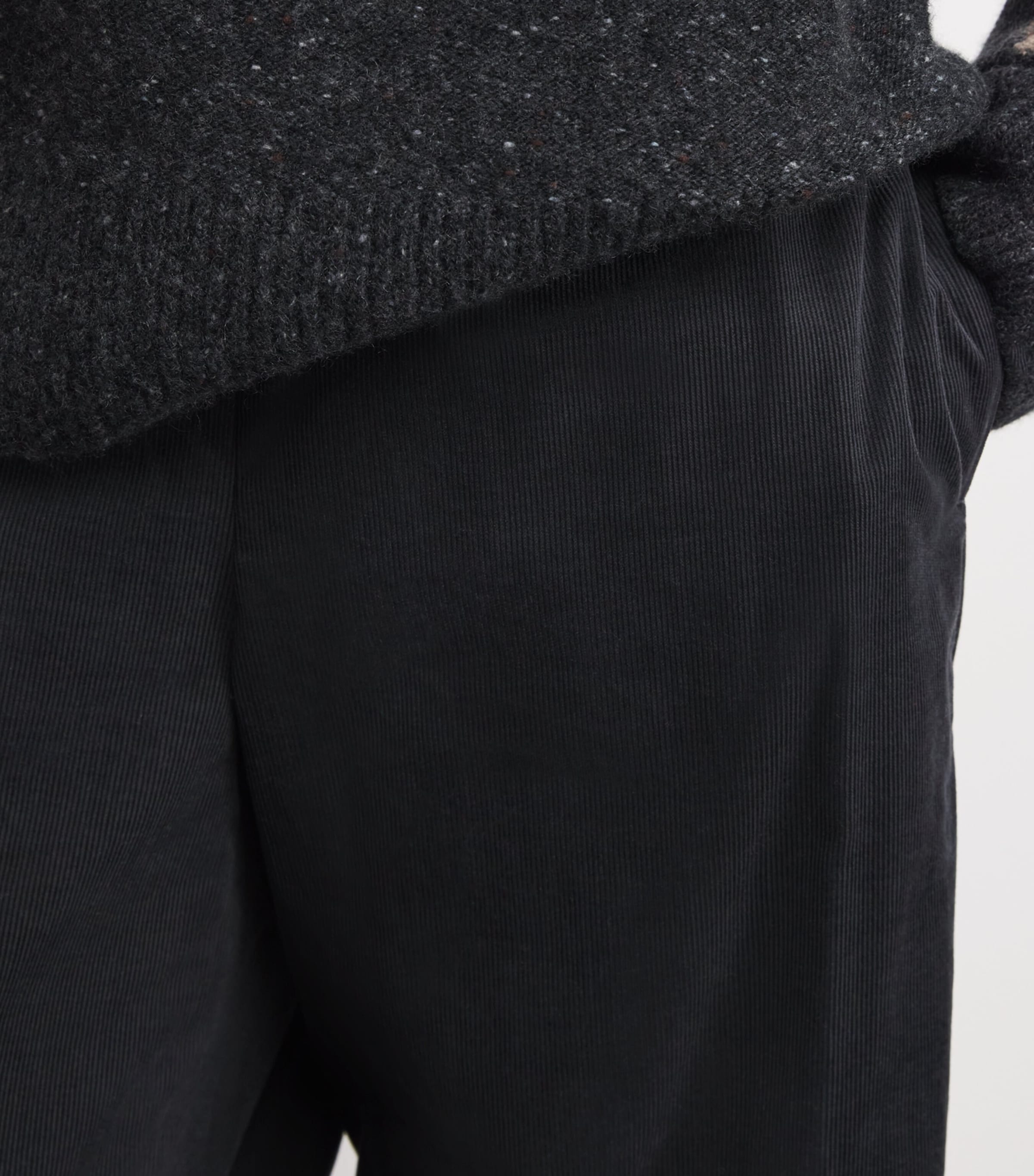 Corduroy Pull-On Trousers 078GRA Image 6