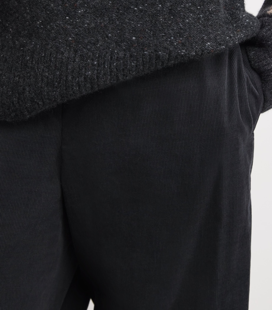 Corduroy Pull-On Trousers 078GRA Image 6