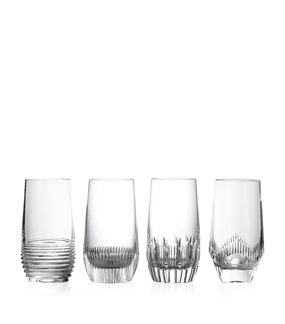 Waterford Crystal Mixology Circon Hiball Glasses (Set of 4) Clear