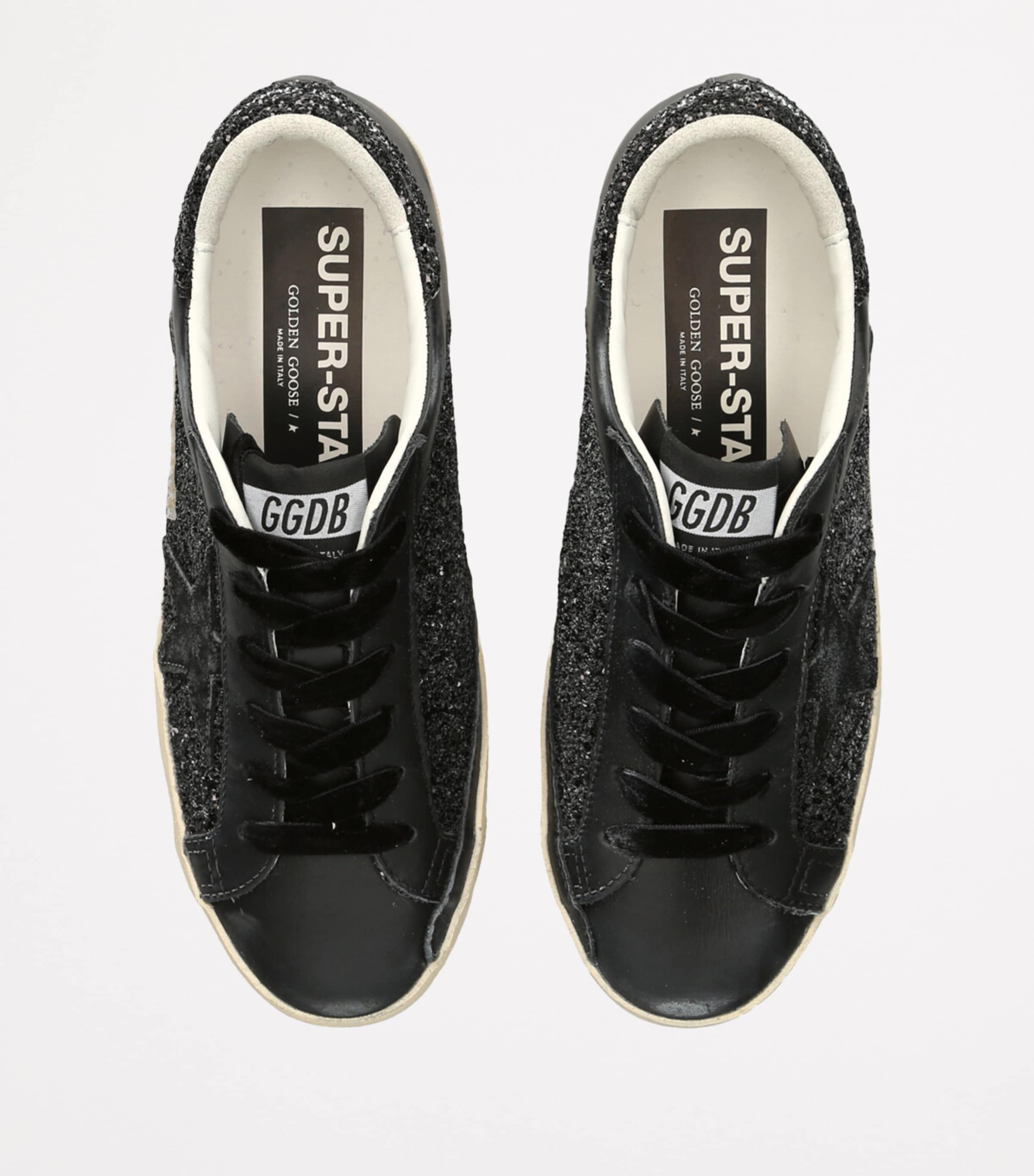 Golden Goose Multi Glitter Super Star Low-Top Sneakers Golden Goose Multi Glitter Super Star Low-Top Sneakers