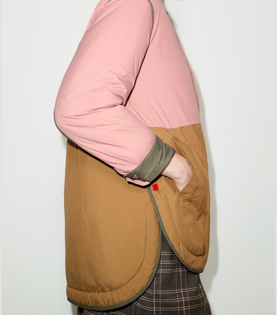 MAX&Co. Womens Quilted Reversible Jacket Antique Rose Image 6