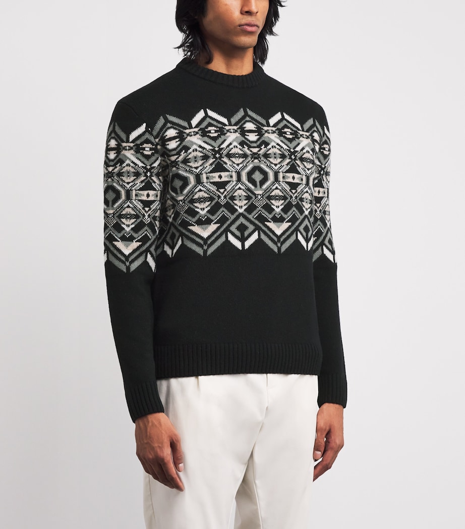 Virgin Wool-Blend Luci Sweater 026-BLACK Image 3