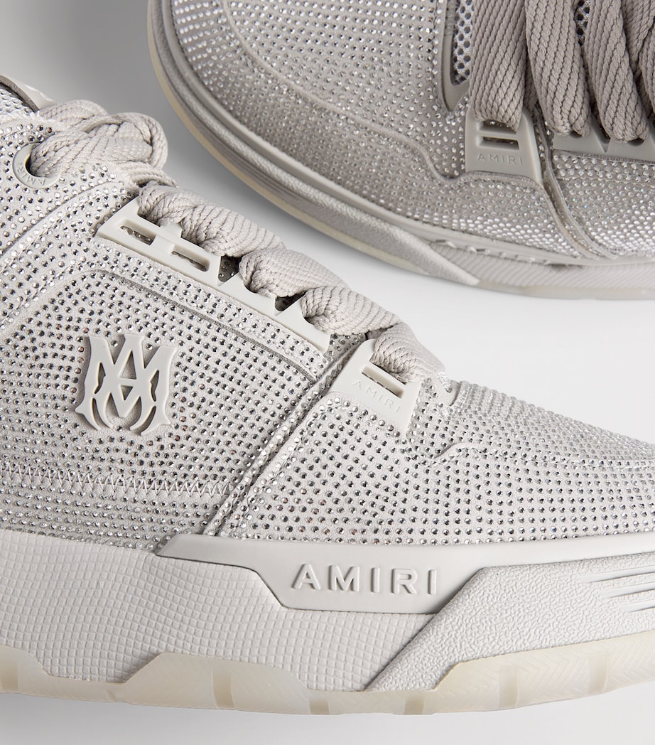 AMIRI Crystal MA-1 Sneakers Silver Grey Image 6