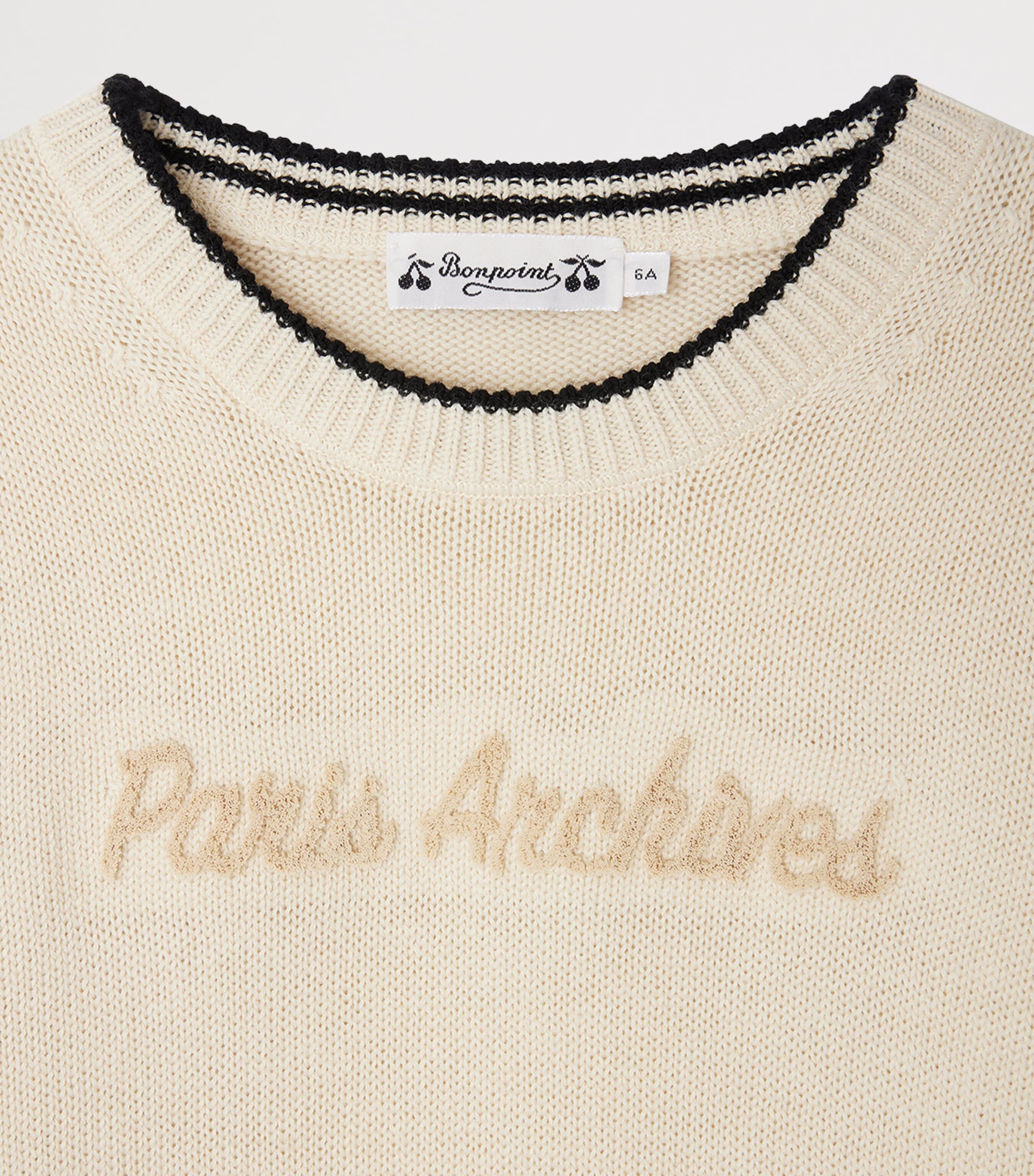 Wool-Blend Sweater (4-14 Years) UPB IVOIRE Image 3