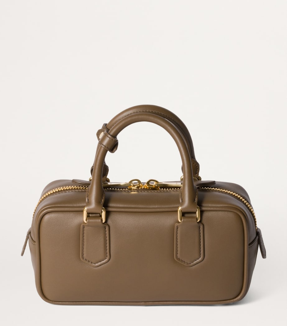 Leather Arcadie Top-Handle Bag F0244 Image 3