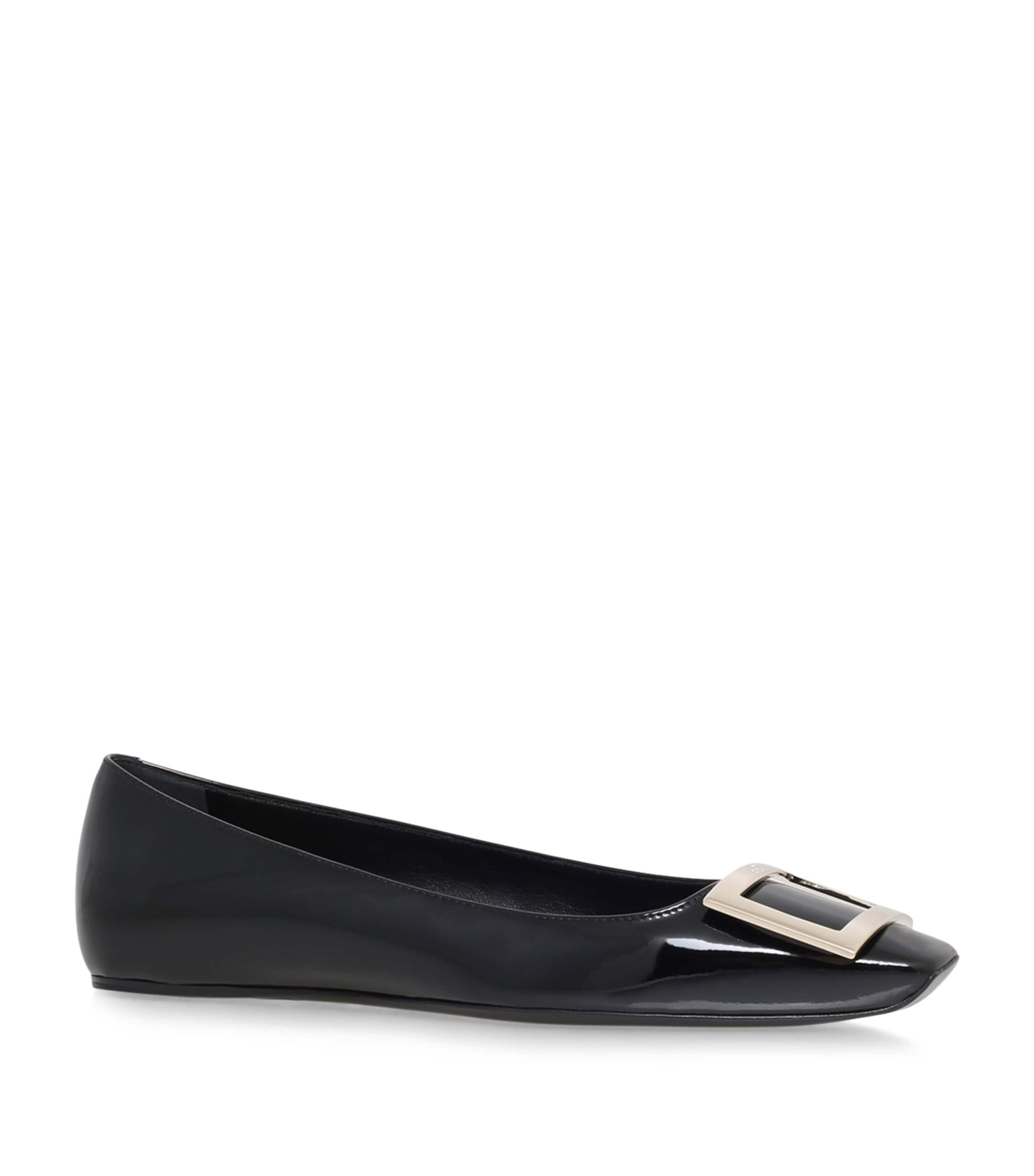 Patent Quadrata Trompette Ballet Flats BLACK Image 1