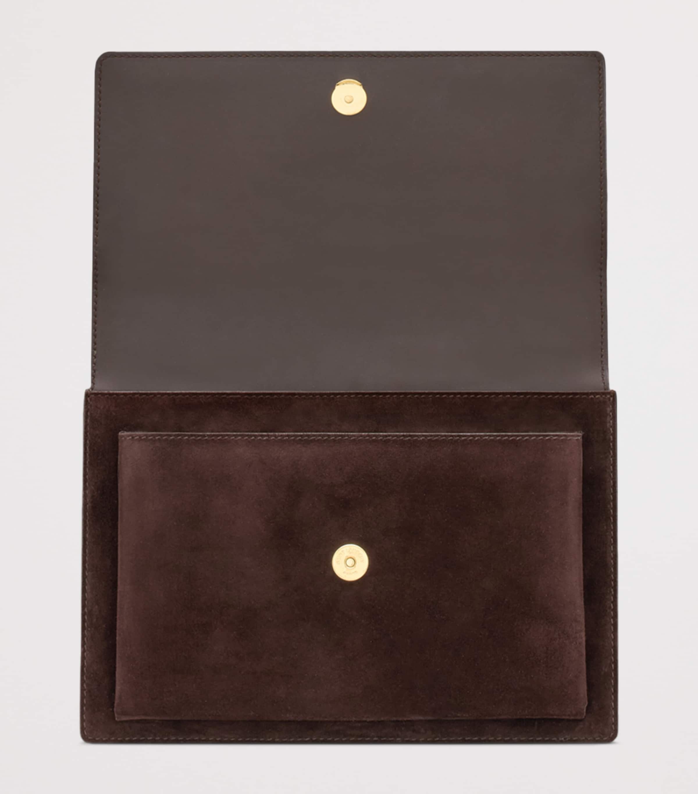 Saint Laurent Medium Suede Sunset Shoulder Bag Image 4