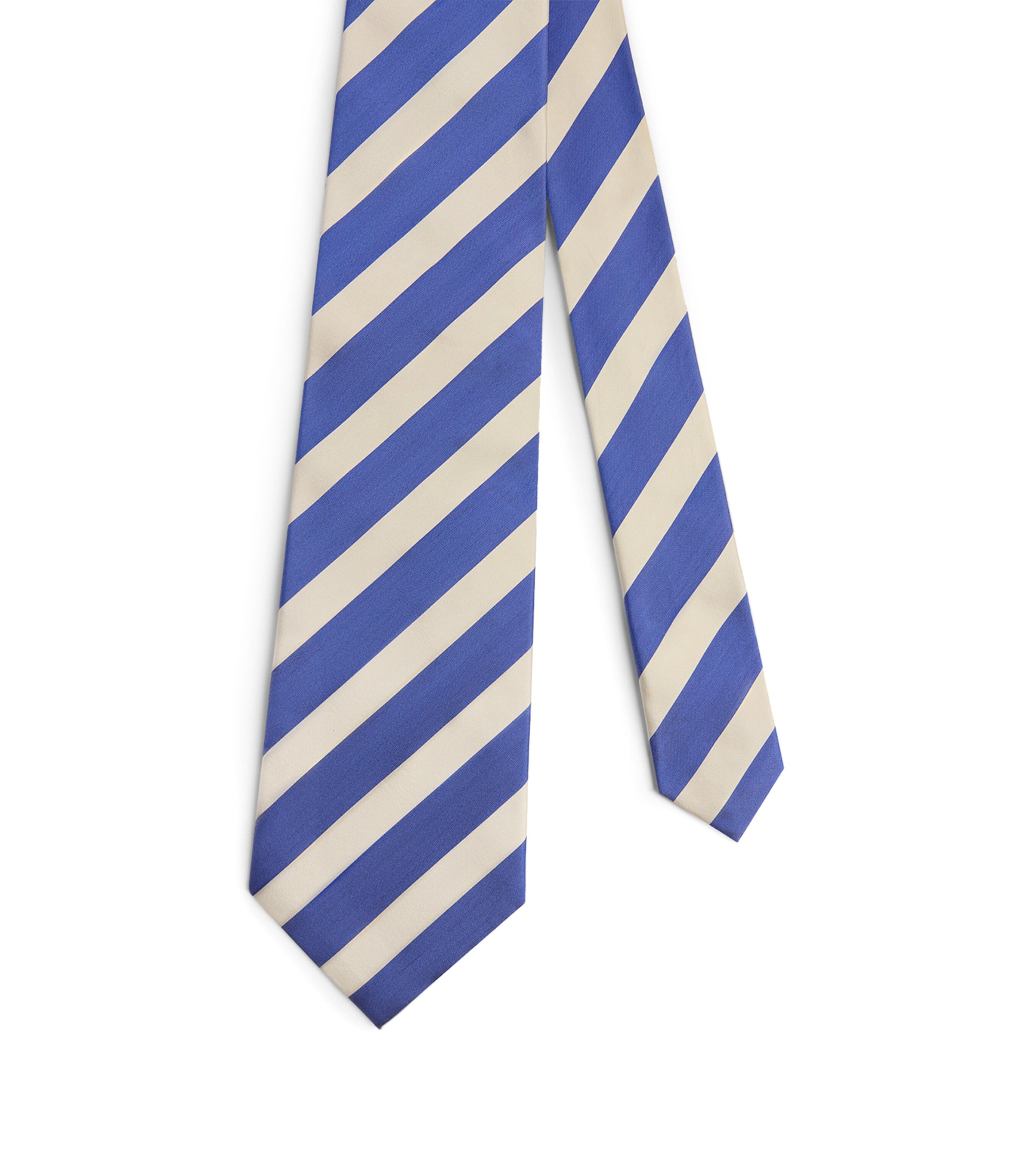 Dunhill Mulberry Silk Stripe Tie Blue Image 1