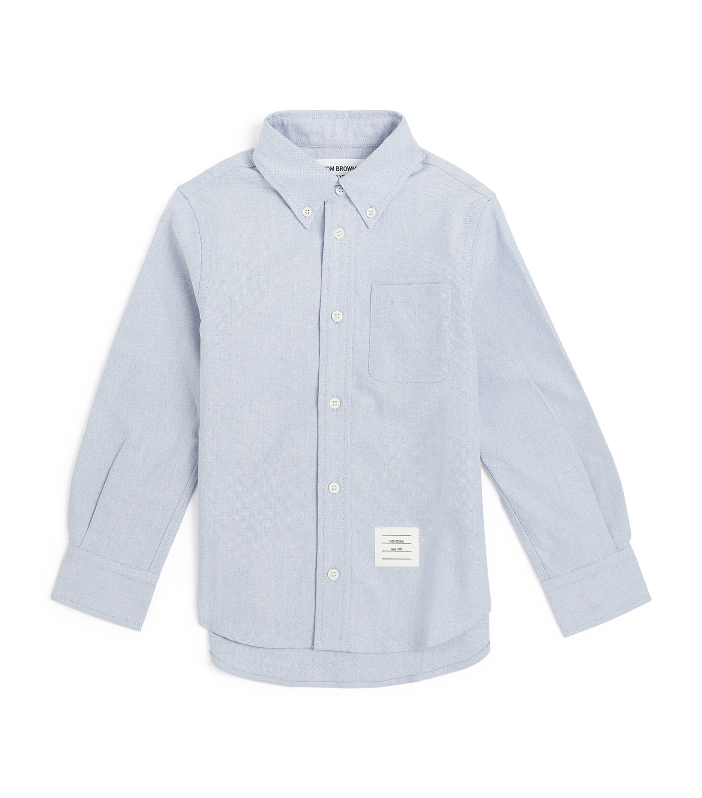 Shop Thom Browne Classic Oxford Shirt In Blue