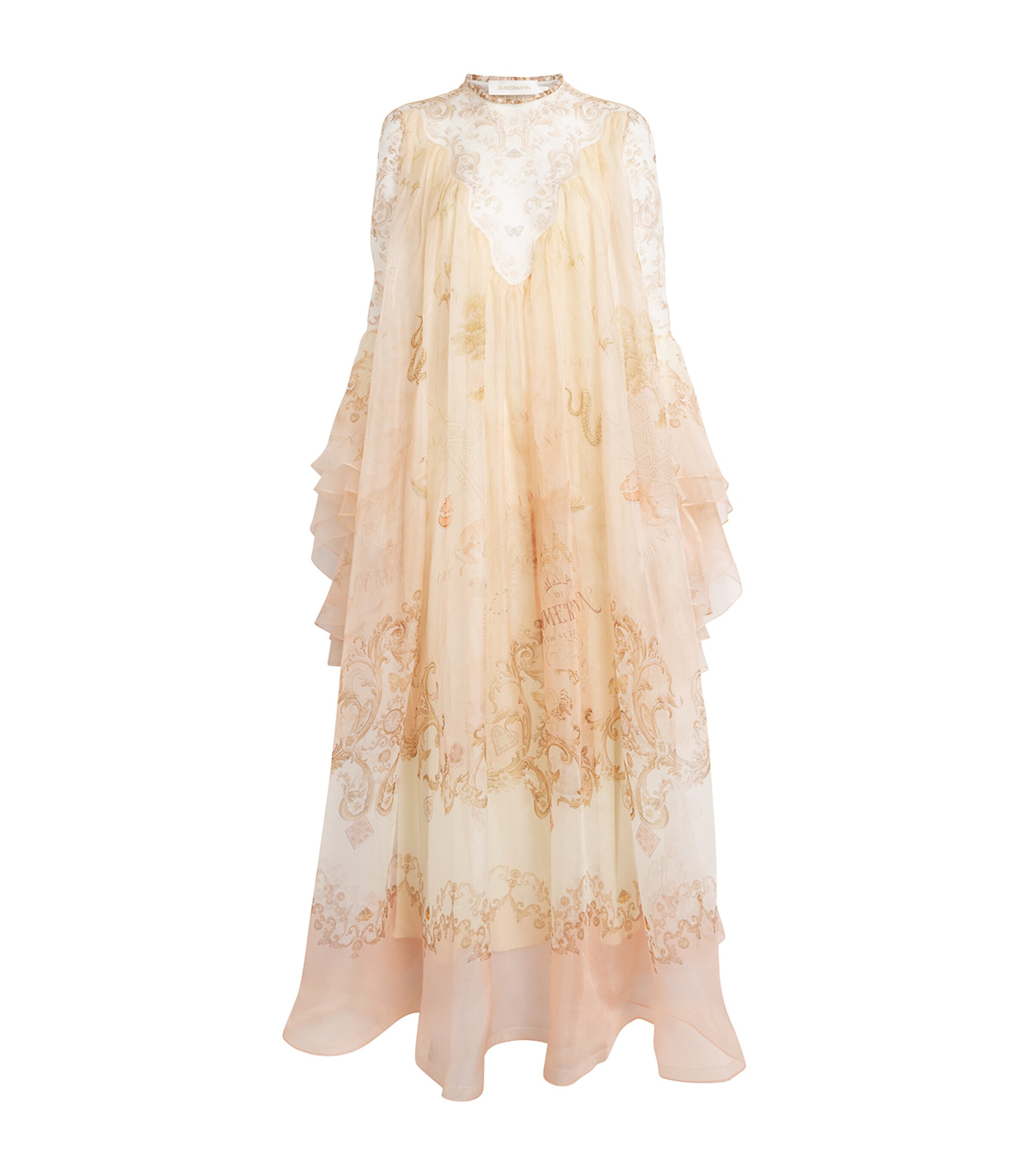 Silk Hypnotic Maxi Dress MAP PRINT Image 1