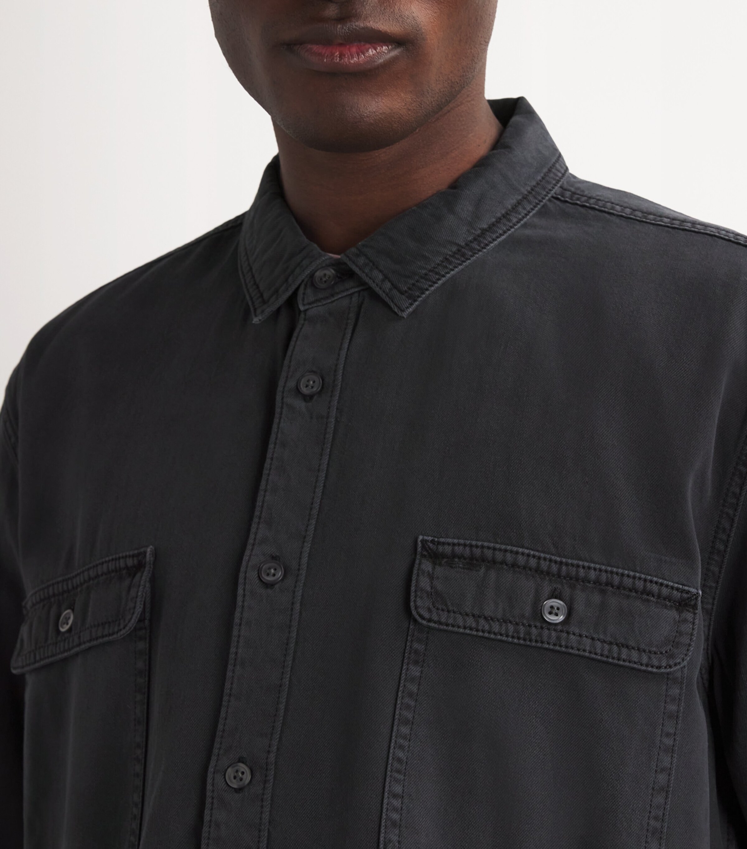 Vintage Denim Shirt VINTAGE DARK INDIGO Image 6