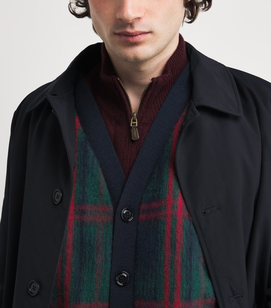 Wool Check Cardigan 40376 - CHECK VERDE Image 6