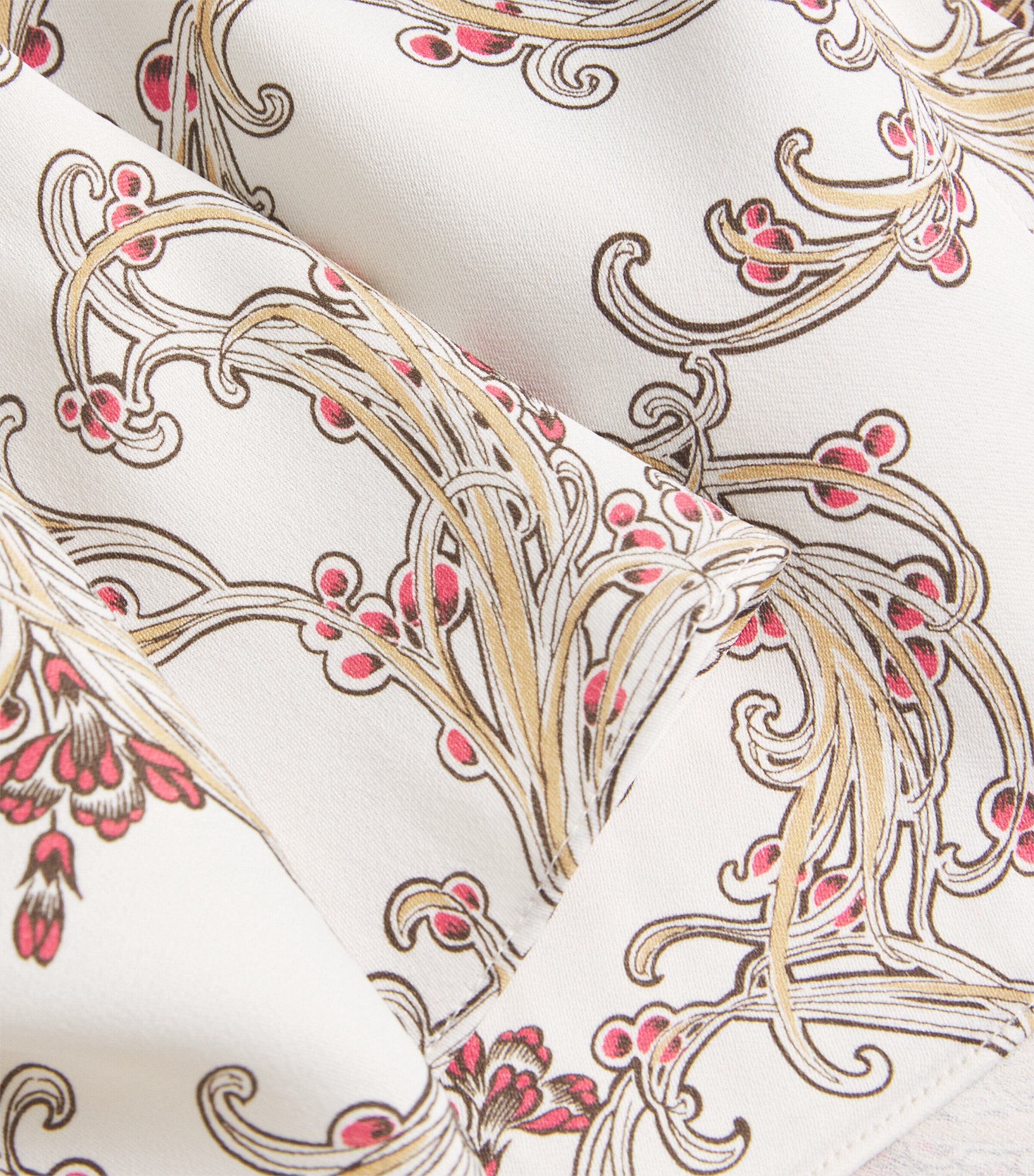 ME+EM Womens Crepe Halterneck Maxi Dress Light Cream/multi Image 6