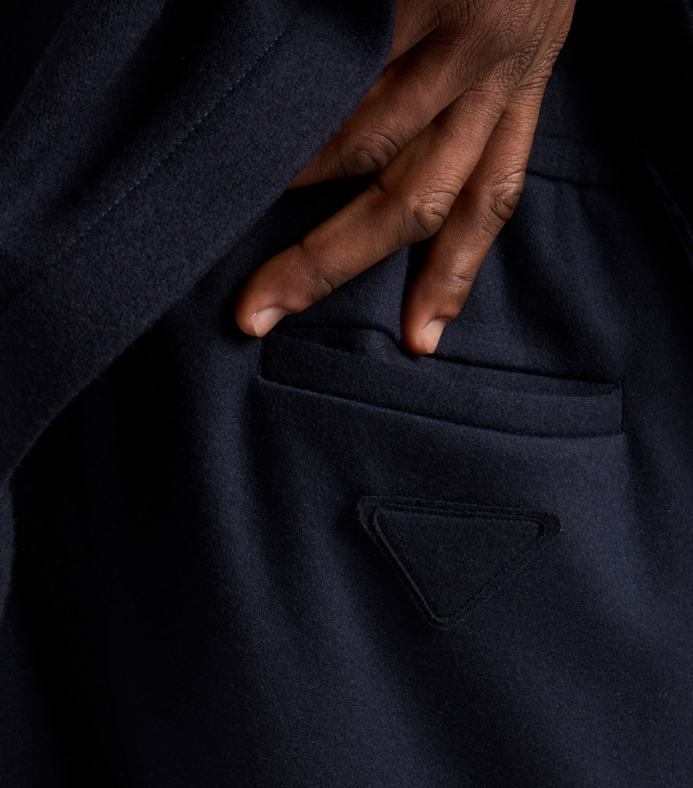 Cashmere-Wool Cargo Sweatpants F0008 Image 6