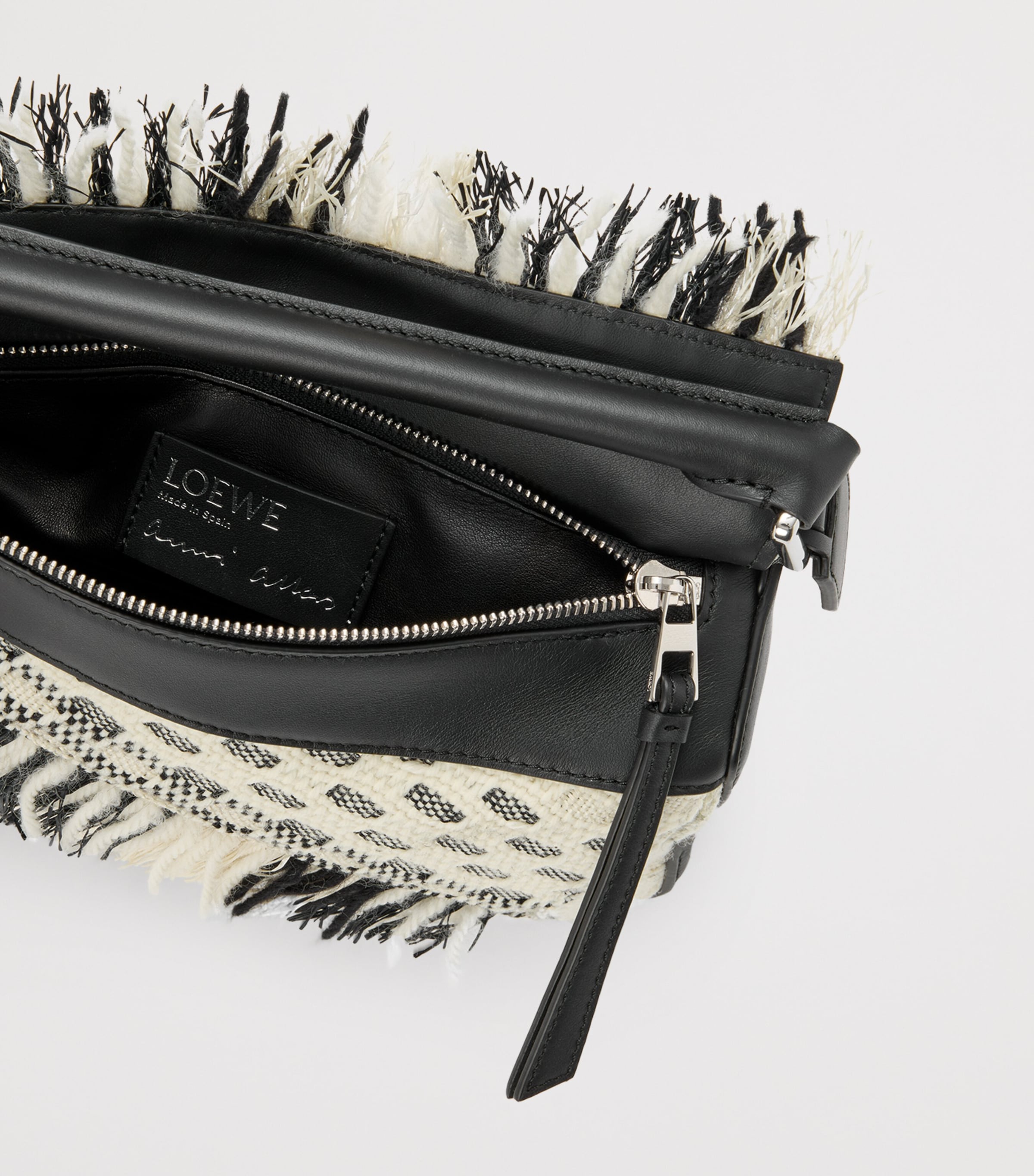 x Albers Puzzle Top-Handle Bag BLACK/WHITE Image 6