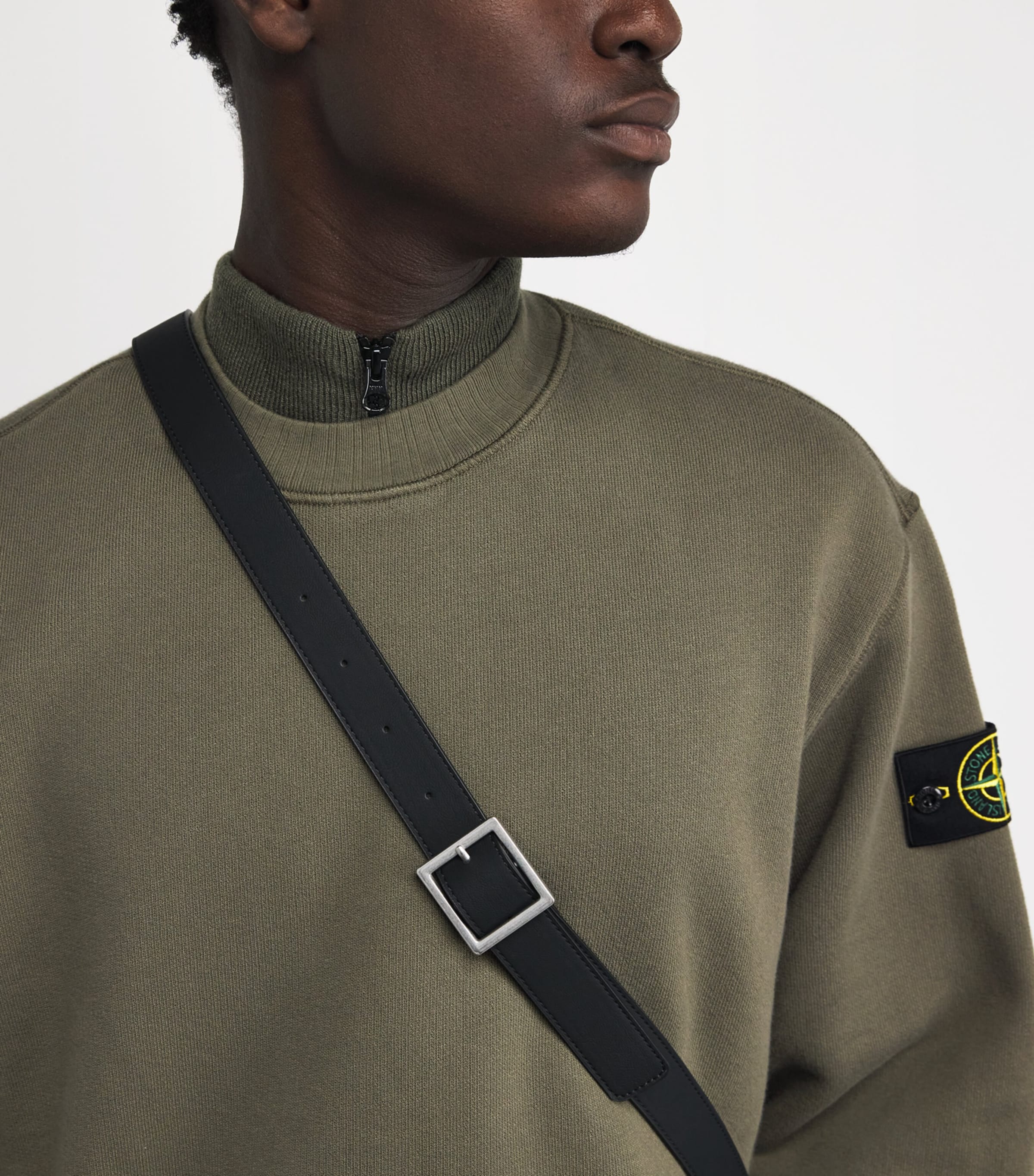 Stretch-Cotton Compass Logo Sweatshirt V0054 Image 6