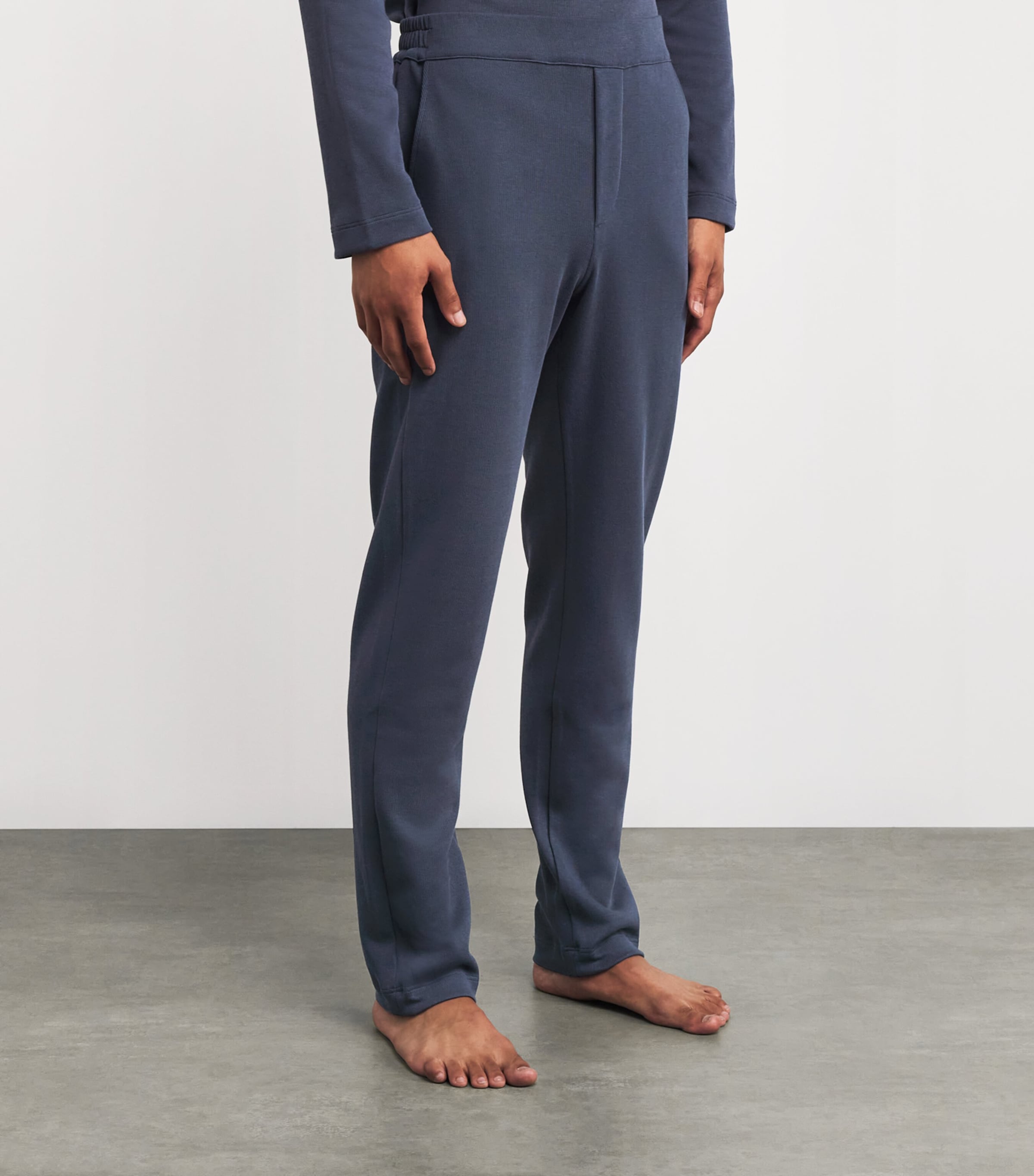 Stretch-Cotton Travelwear Lounge Trousers 2635 OMBRE BLUE Image 3