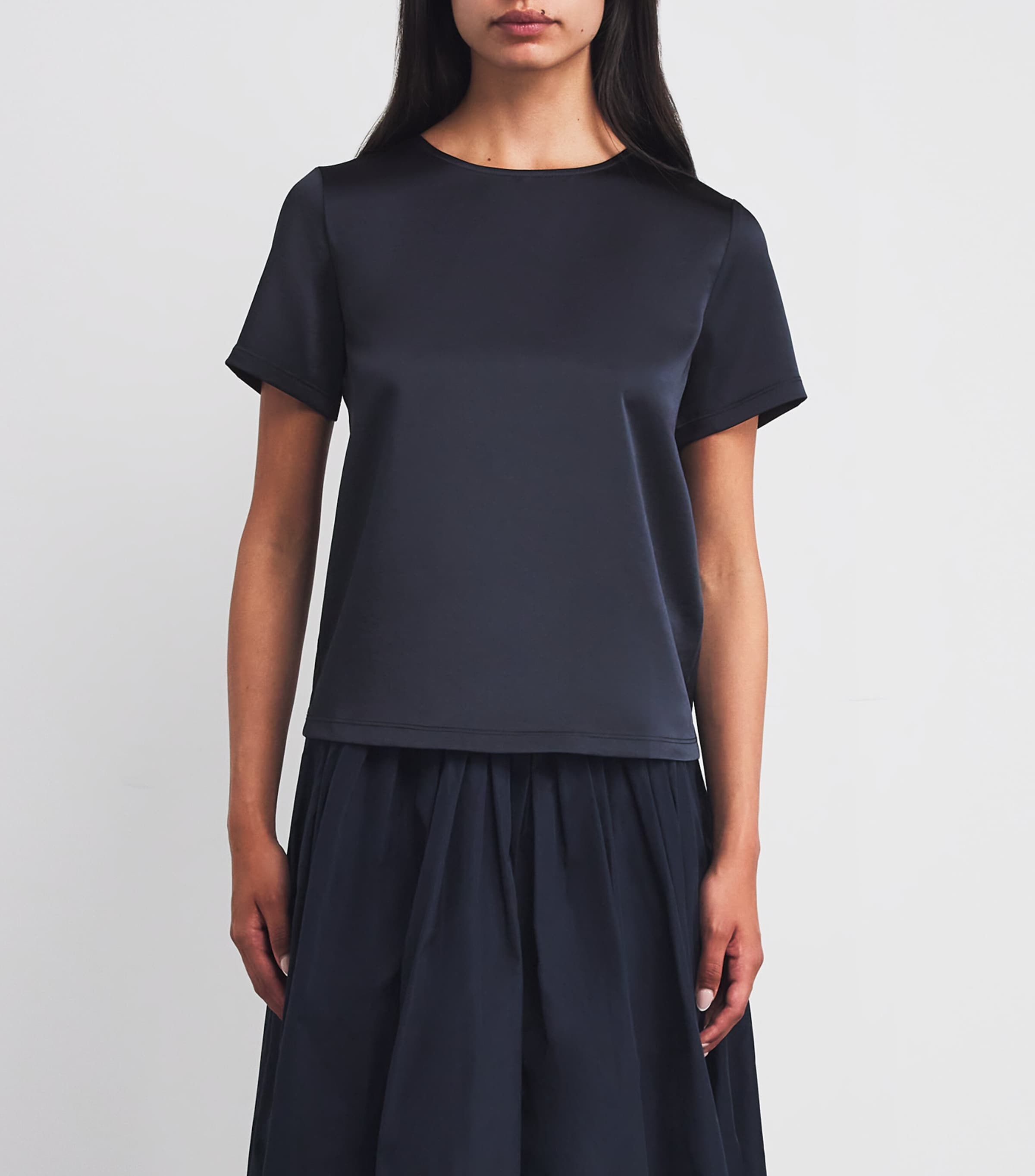 Weekend Max Mara Satin-Front T-Shirt | Women Clothing | Tops | T-Shirts | Evening & Party Tops | Designers | Weekend Max Mara Weekend Max Mara Satin-Front T-Shirt | Women Clothing | Tops | T-Shirts | Evening & Party Tops | Designers | Weekend Max Mara