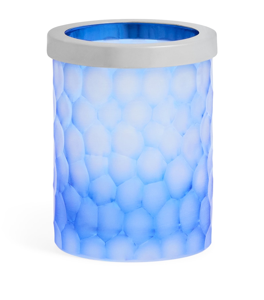 Crystal Ocean Honeycomb Toothbrush Holder BLUE/CHROME Image 1