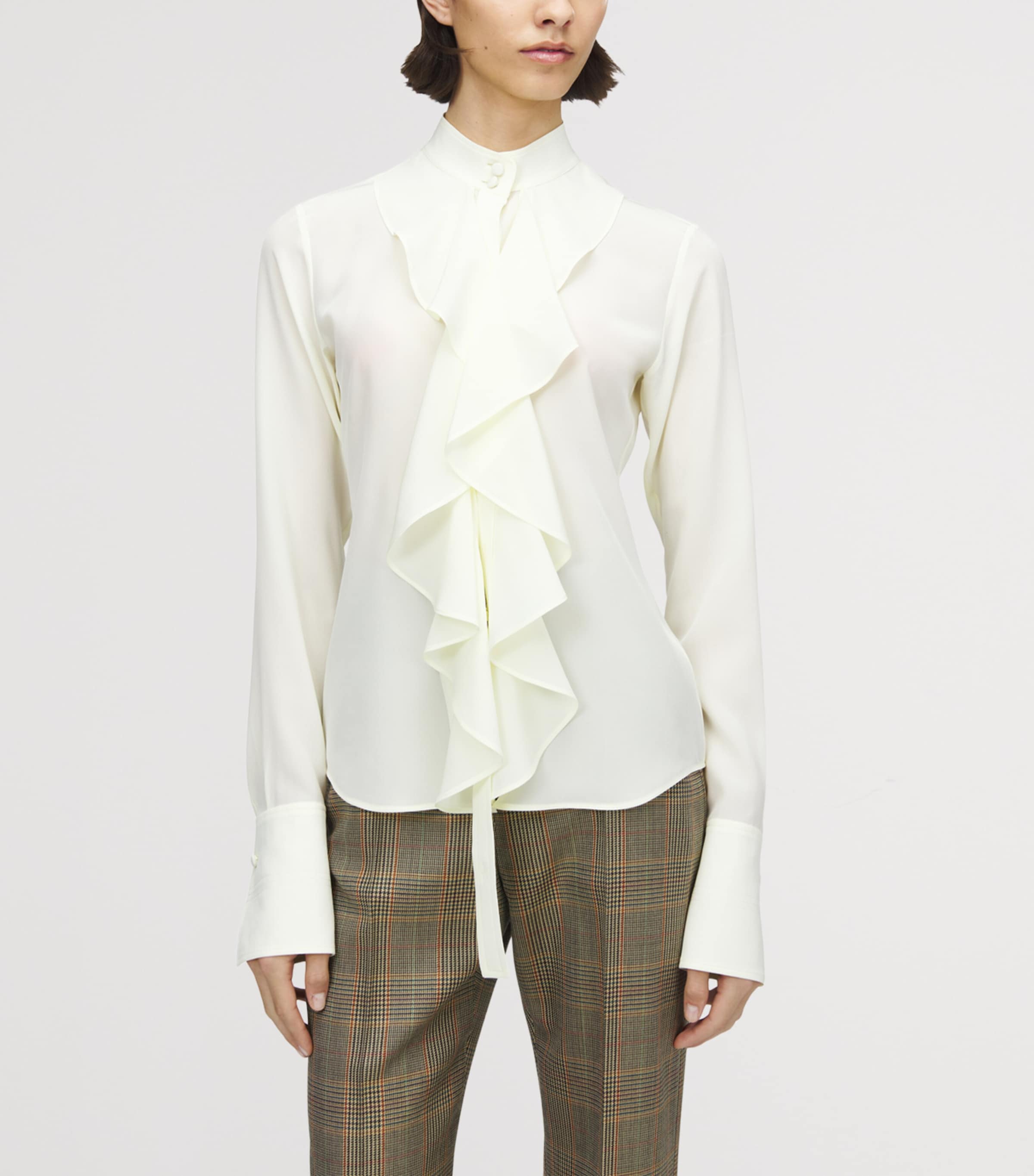 Silk Ruffle Blouse 9311 Image 5