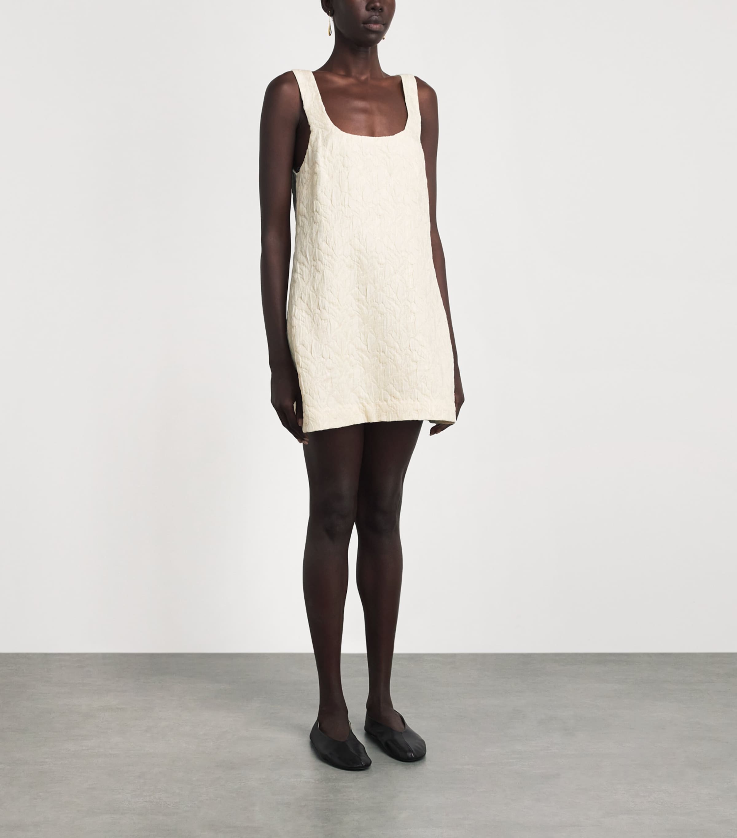 CAMILLA AND MARC Womens Cloqué Gracia Mini Dress Mcrm Cream Image 4
