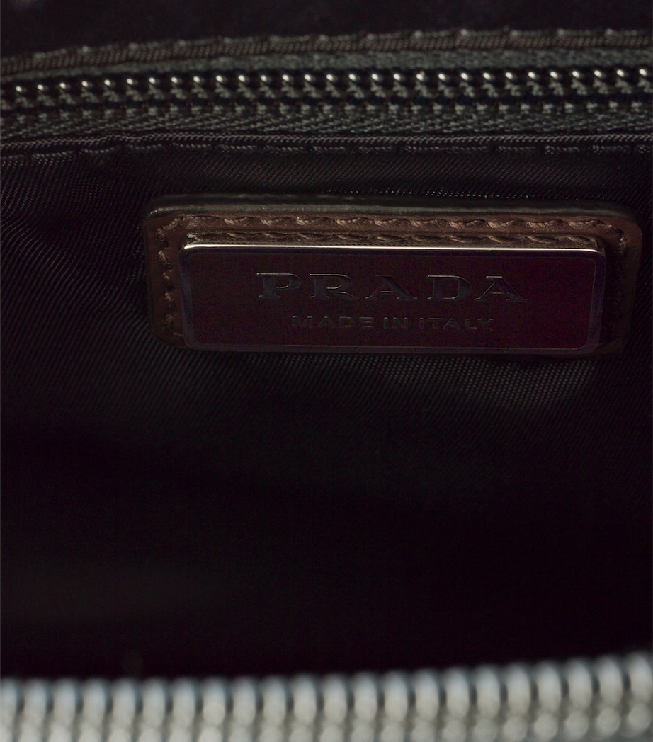 Re-Nylon and Leather Shoulder Bag F0334 Image 5