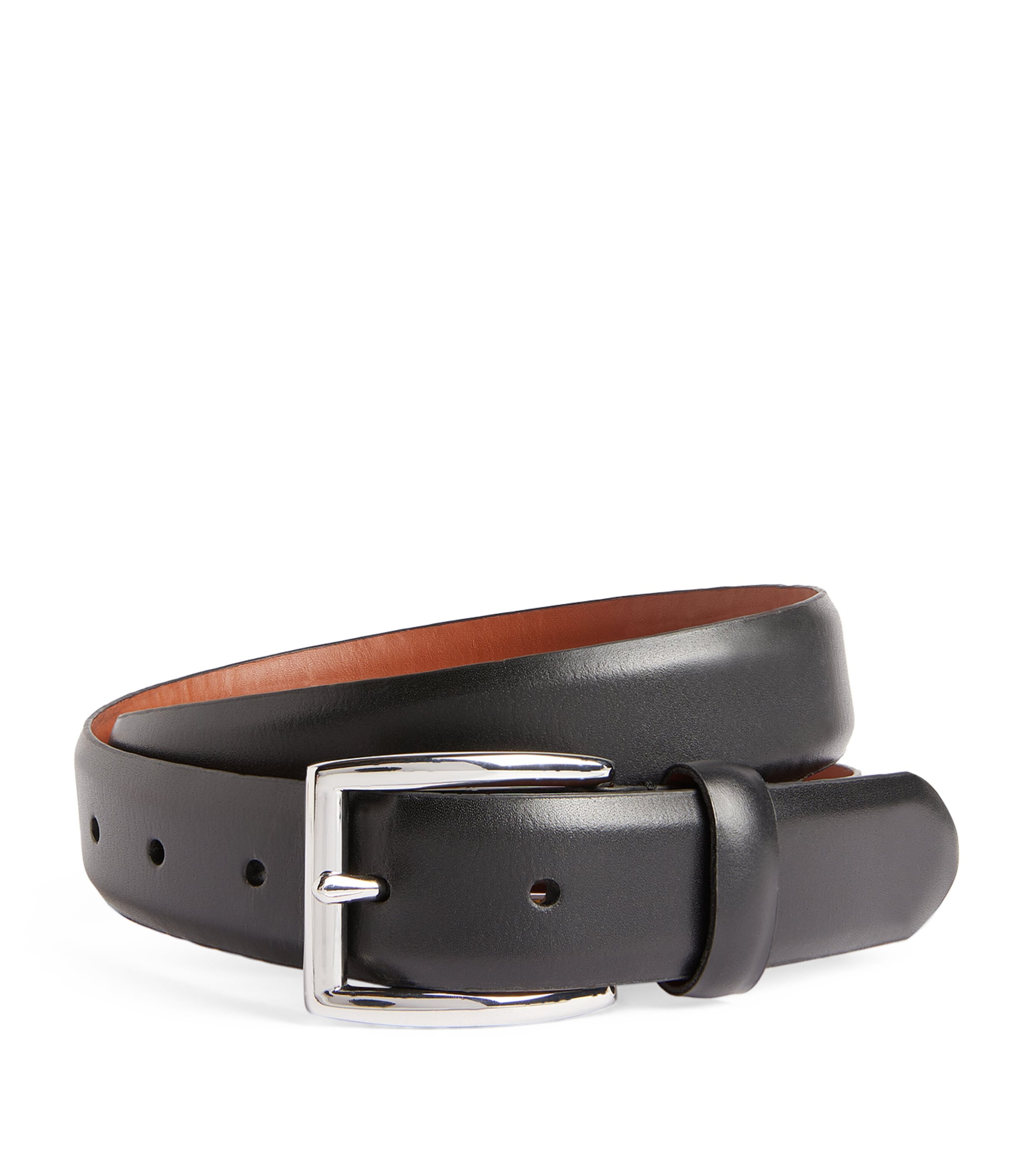 Shop Polo Ralph Lauren Leather Harness Dress Belt In Black