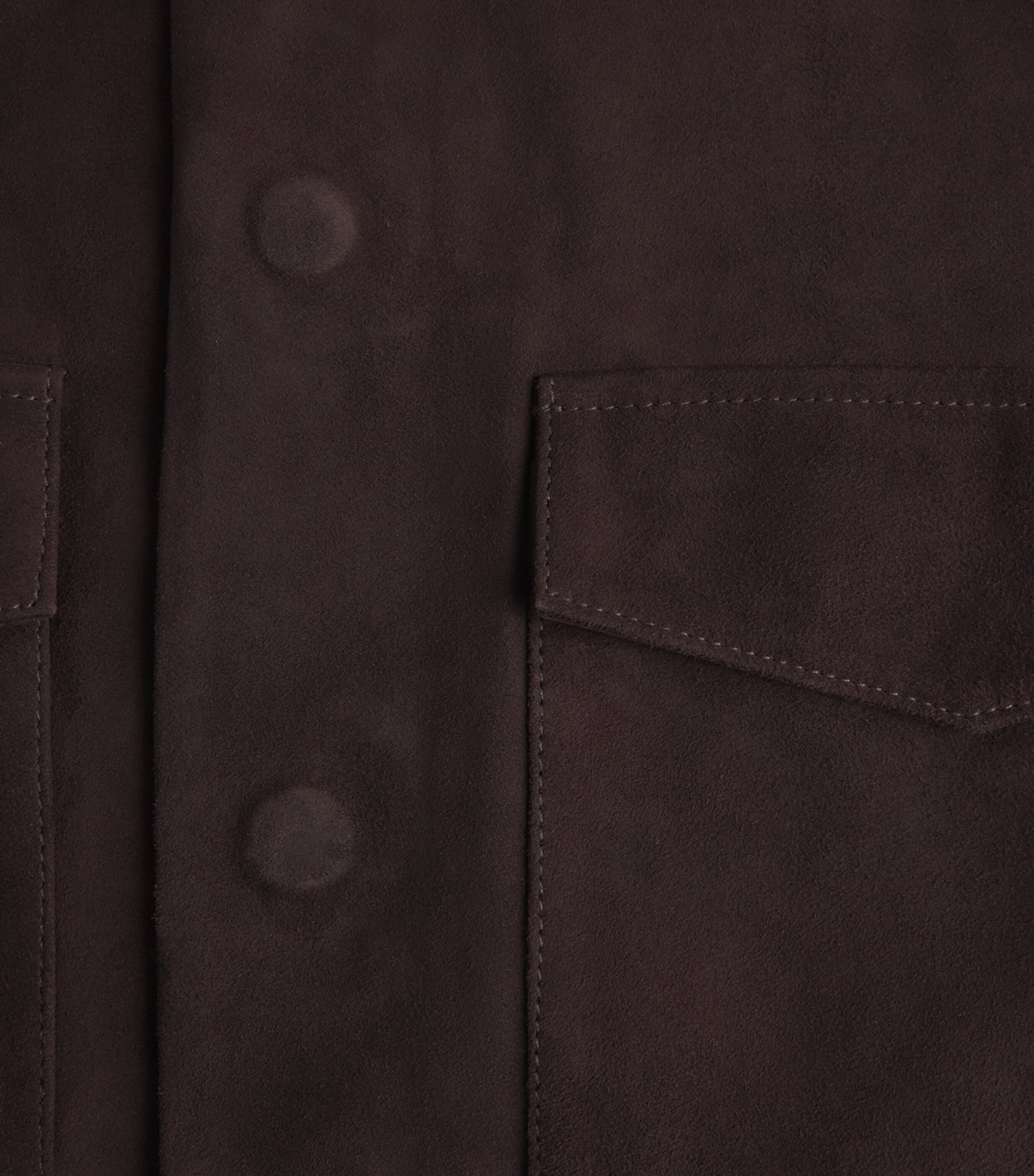 Suede Utility Cocoon Bomber Jacket COFFEE Image 5