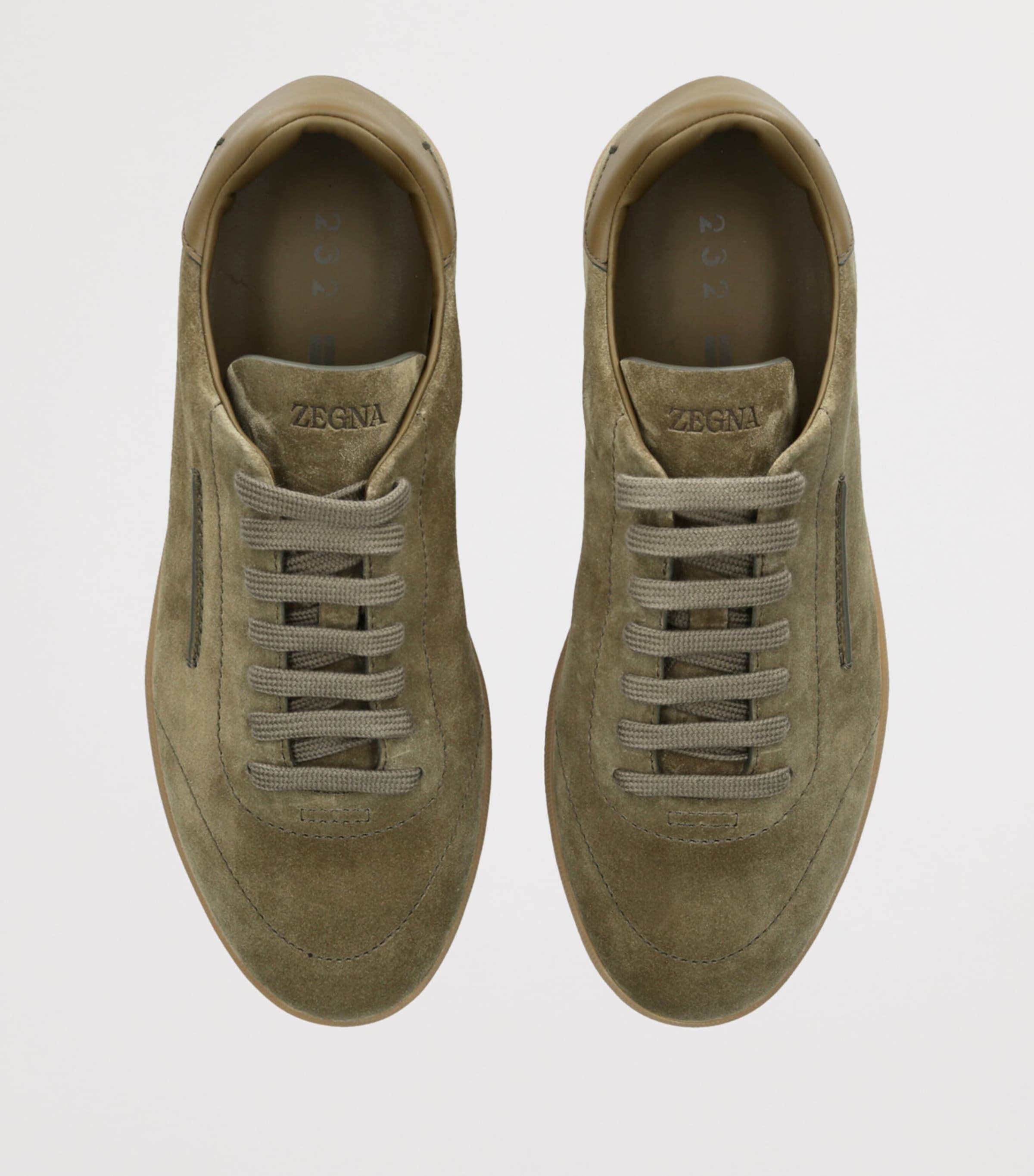 Zegna Suede 232 Sneakers Mid Green Image 4