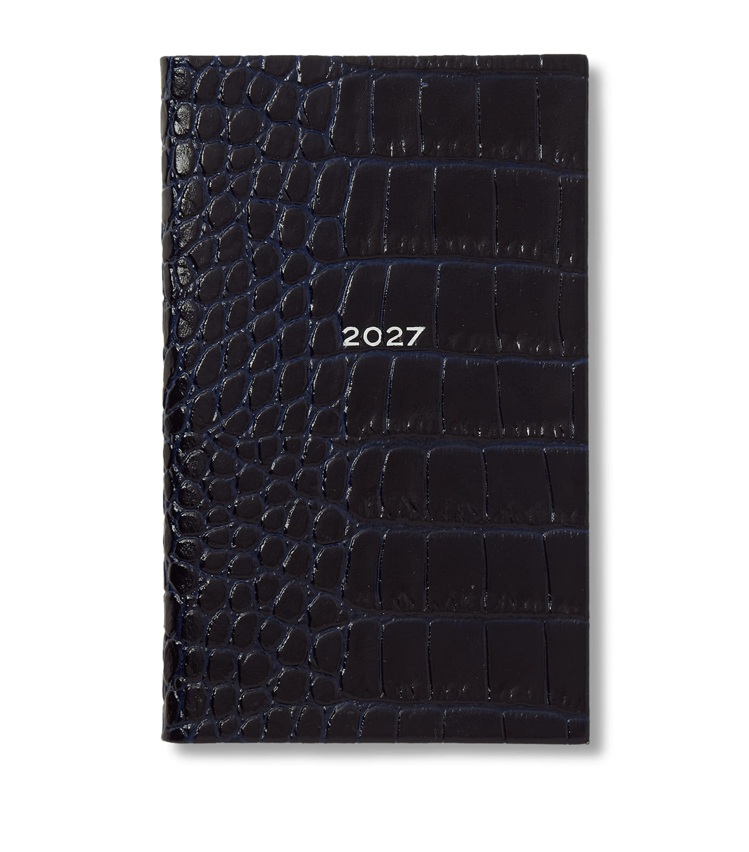 Smythson Leather Panama Weekly Diary 2027 Navy Image 1