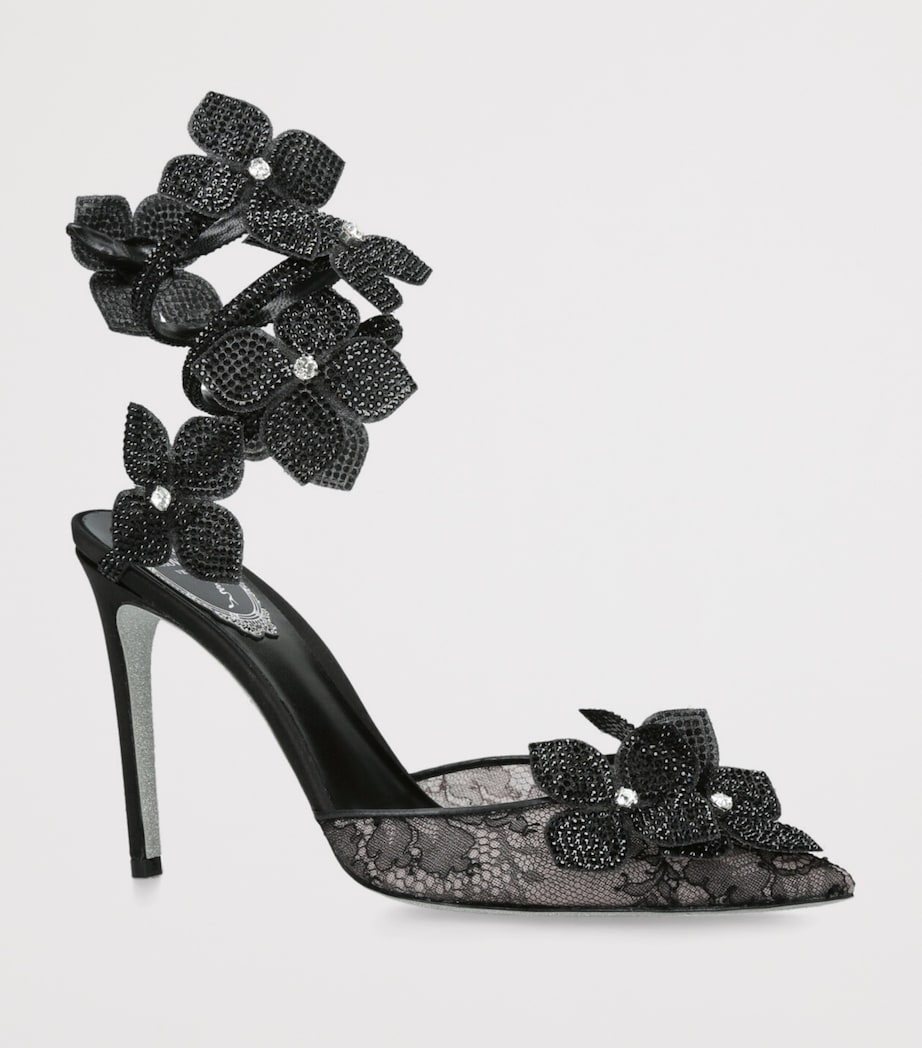Embellished Floriane Pumps 105 BLACK Image 3