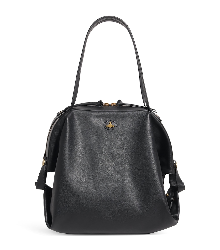 Large Leather Mara Holdall N401 BLACK Image 1