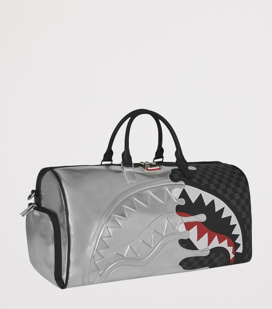 Sprayground Silver Side Drip Duffle Bag Silver Side Drip Image 2