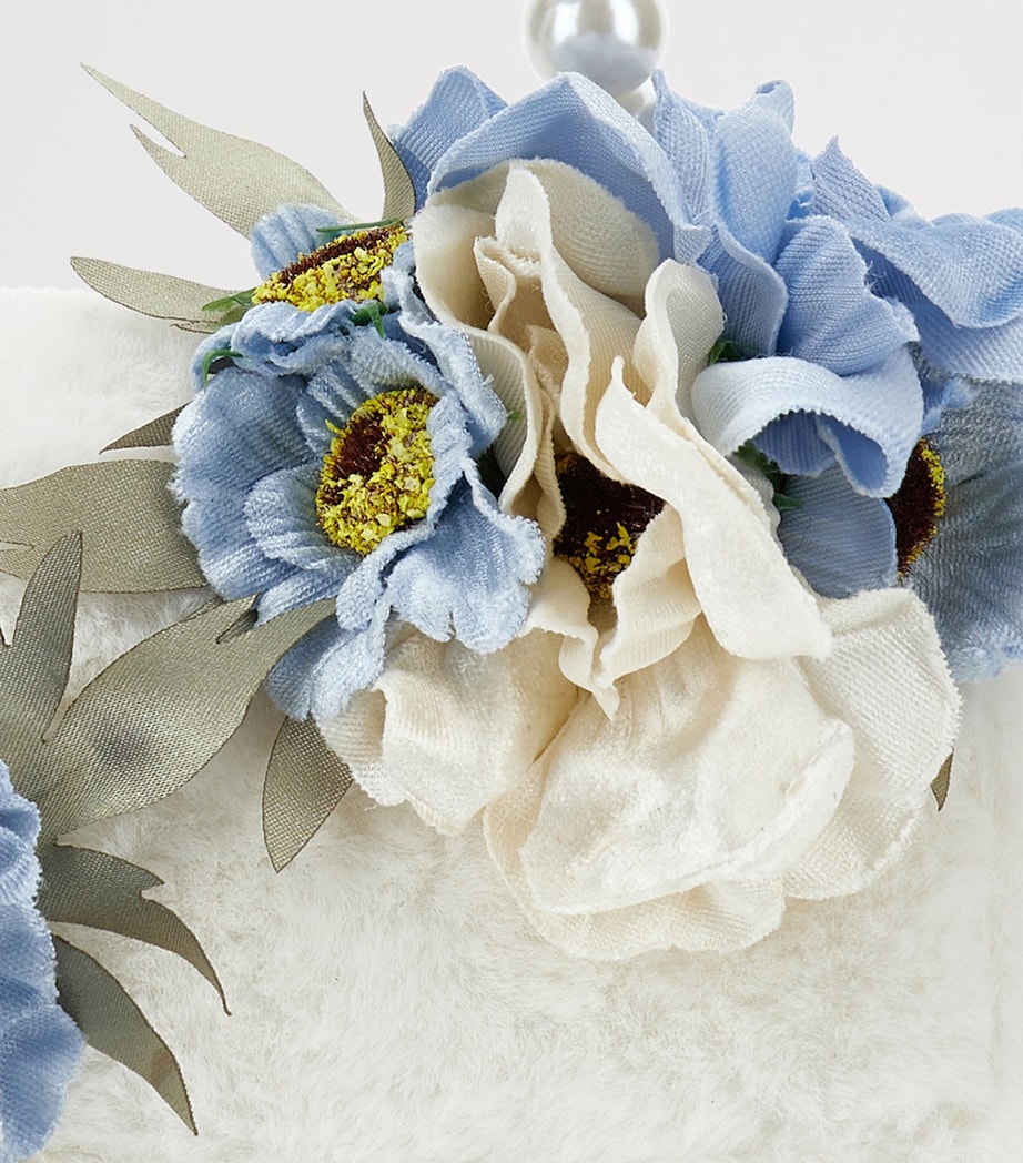 Embellished Faux Fur Mini Bag PANNA+CELESTE Image 4