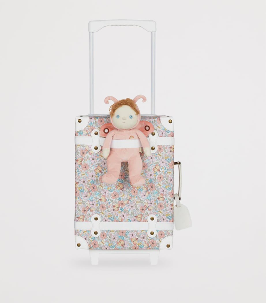 Butterfly Print See-Ya Suitcase MULTI Image 5