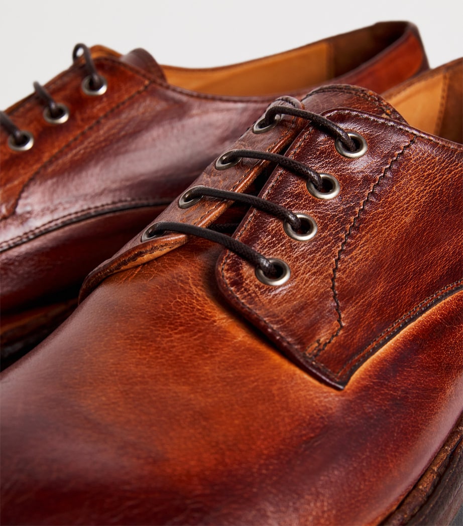 Buffalo Leather Derby Shoes CAMMELLO Image 7