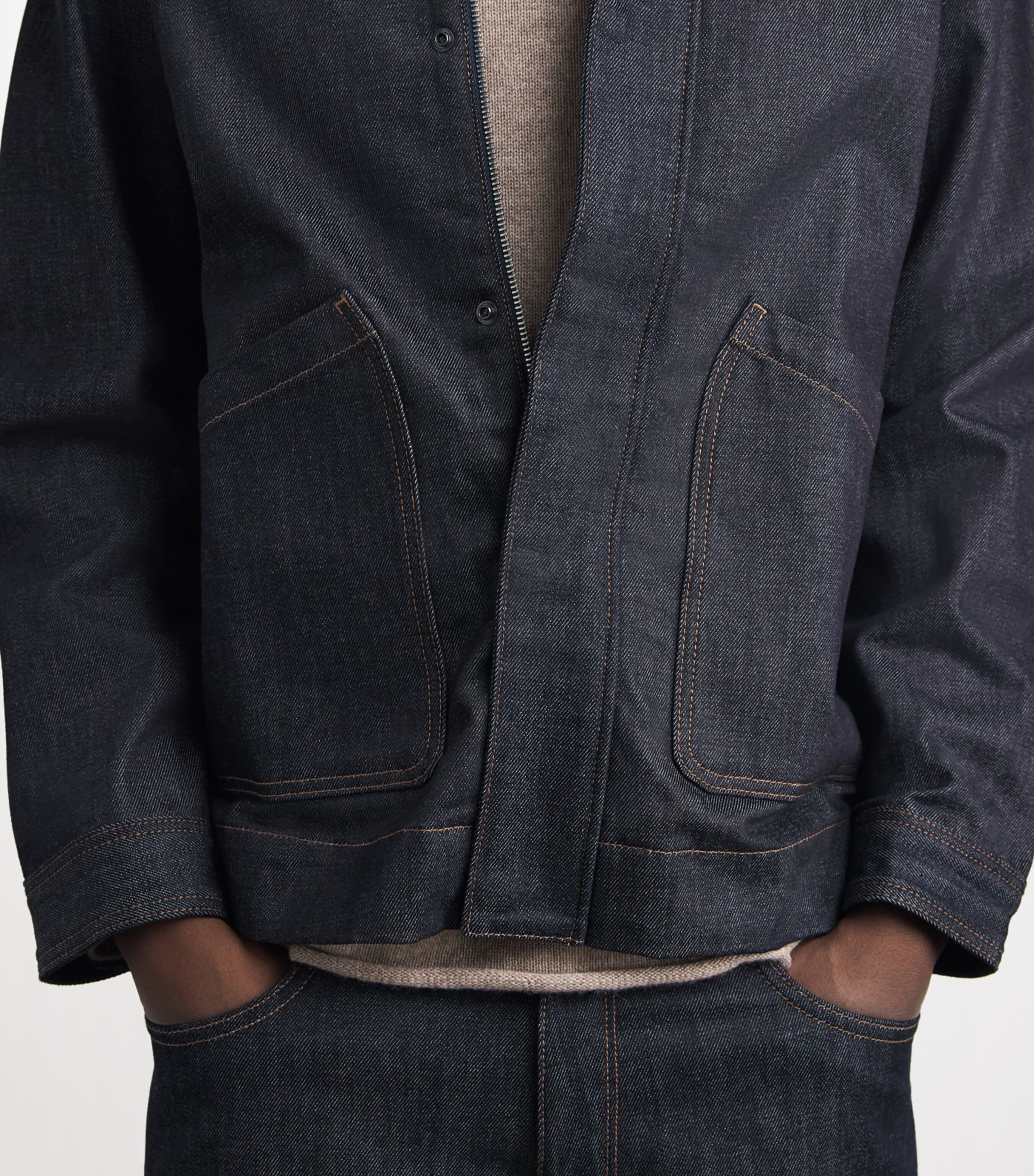 Patch-Pocket Denim Jacket RESINRINSE Image 3